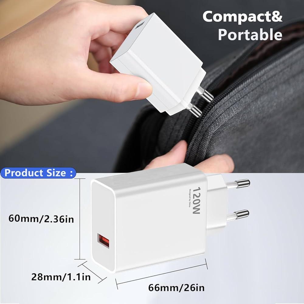 راس شاحن فعلي 120w